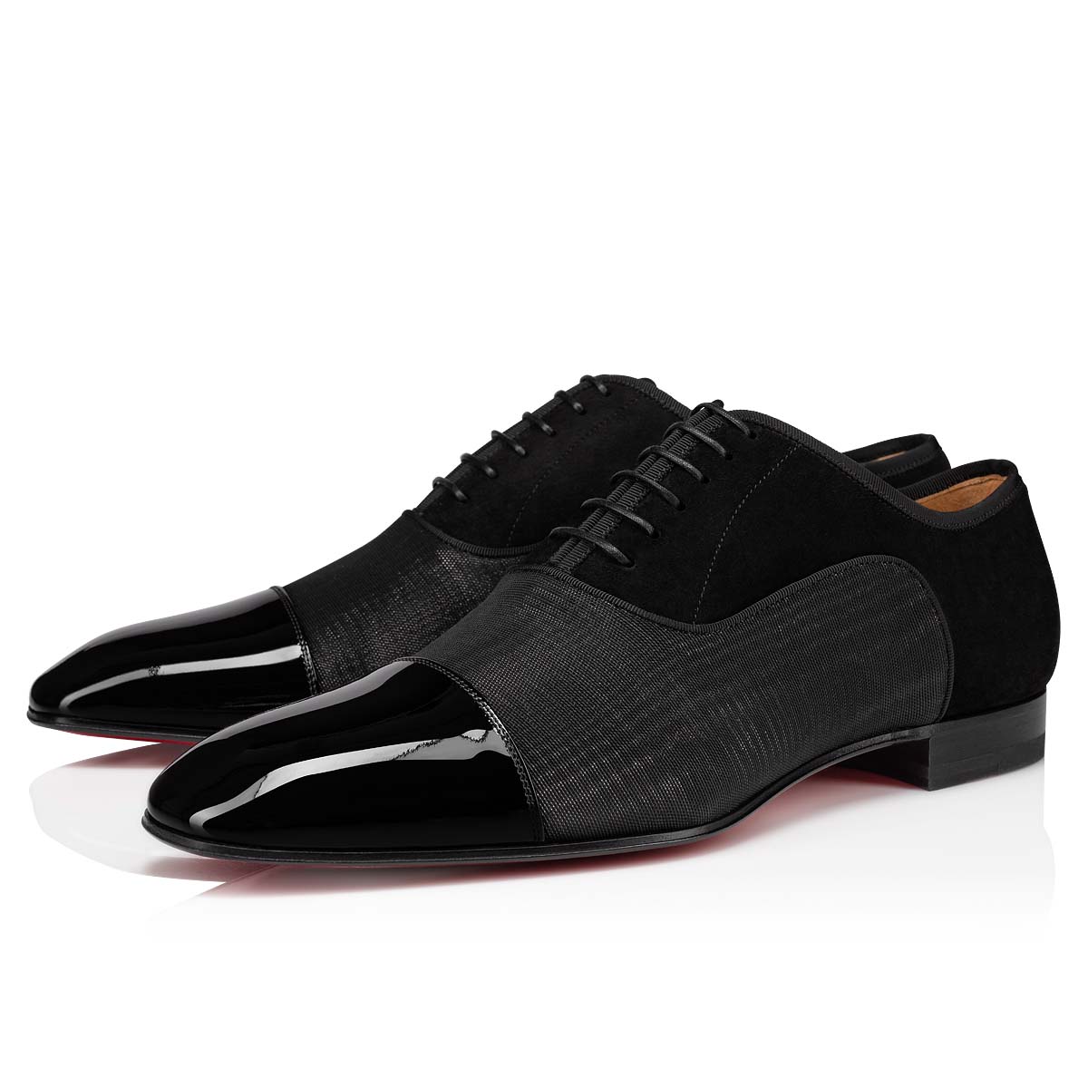 Black Men\'s Christian Louboutin Greggo Buckles & Lace-ups | MROxbwLm