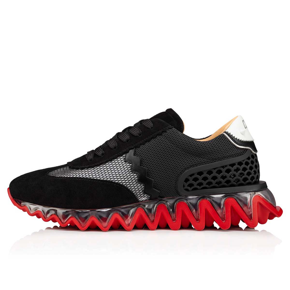 Black Men's Christian Louboutin Loubishark Man Low Top Sneakers | LbpTIktj