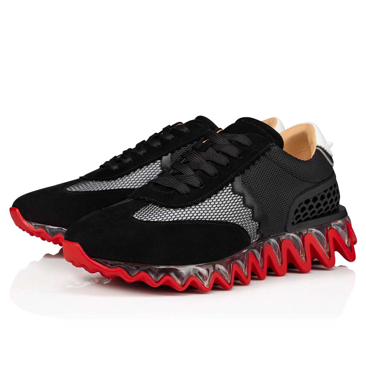 Black Men\'s Christian Louboutin Loubishark Man Low Top Sneakers | LbpTIktj