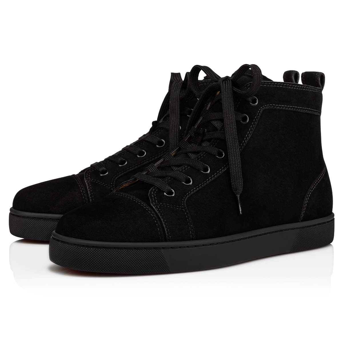 Black Men\'s Christian Louboutin Louis High Top Sneakers | NGTeiijO