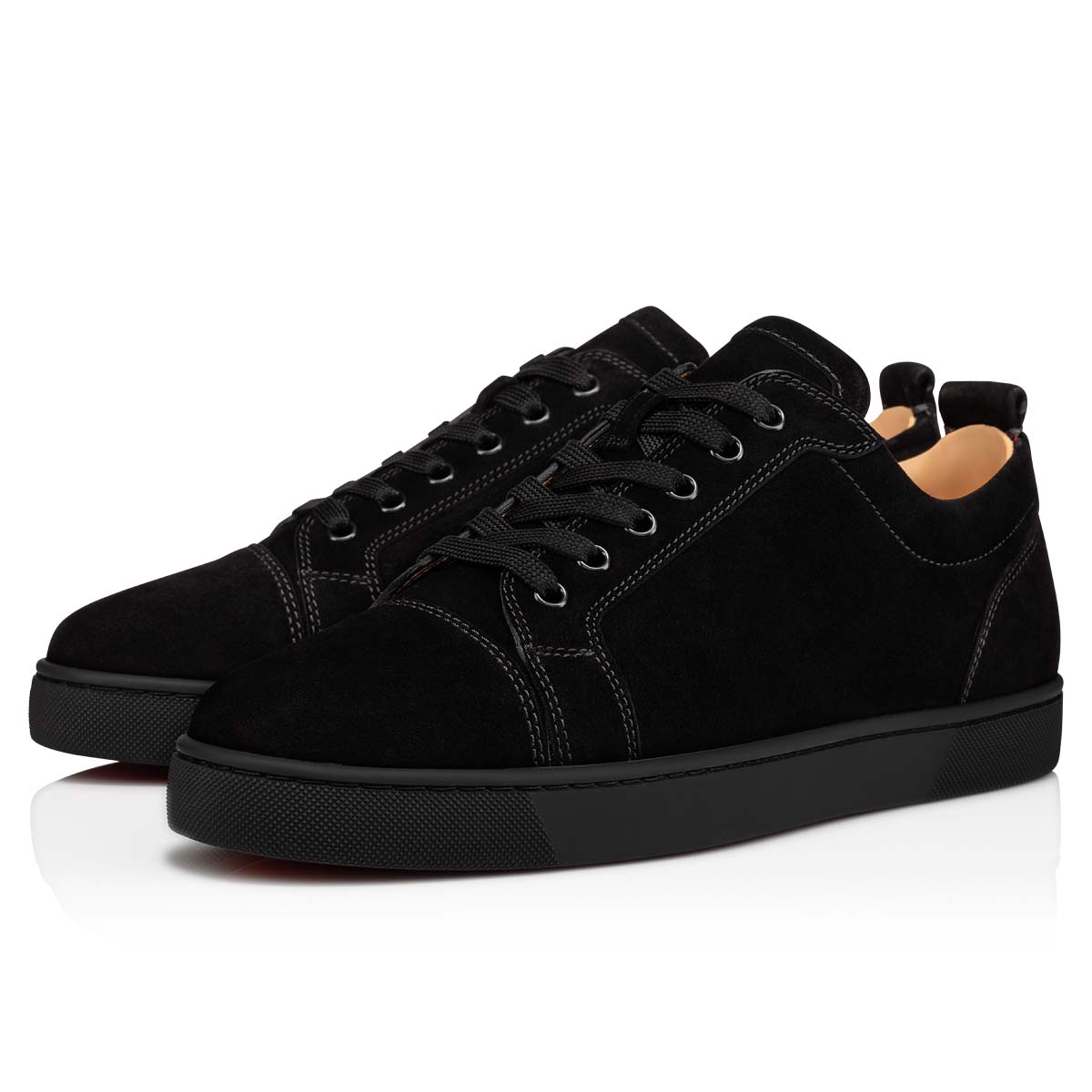 Black Men\'s Christian Louboutin Louis Junior Low Top Sneakers | Pc1ftGgC