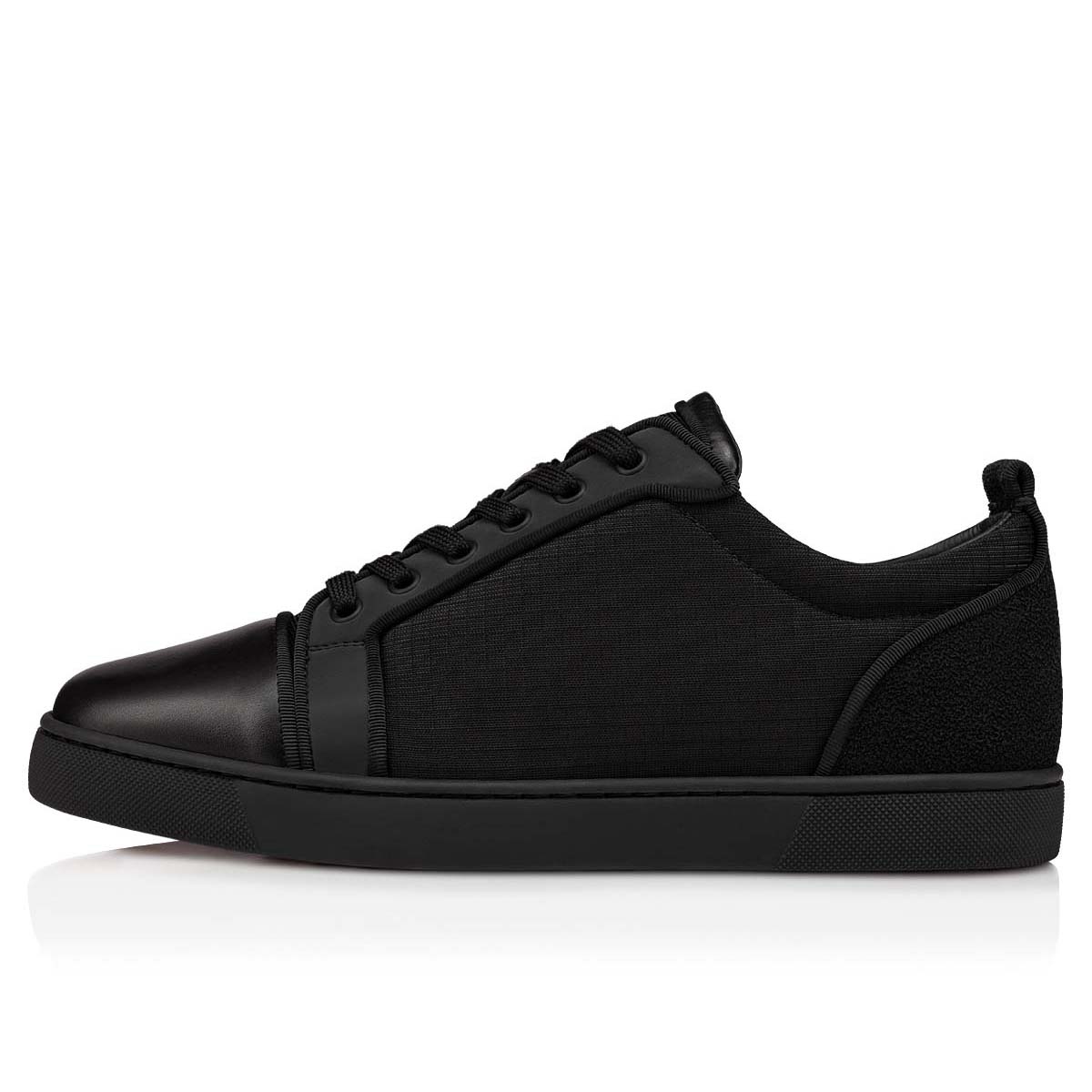 Black Men's Christian Louboutin Louis Junior Low Top Sneakers | YqOwXsBl