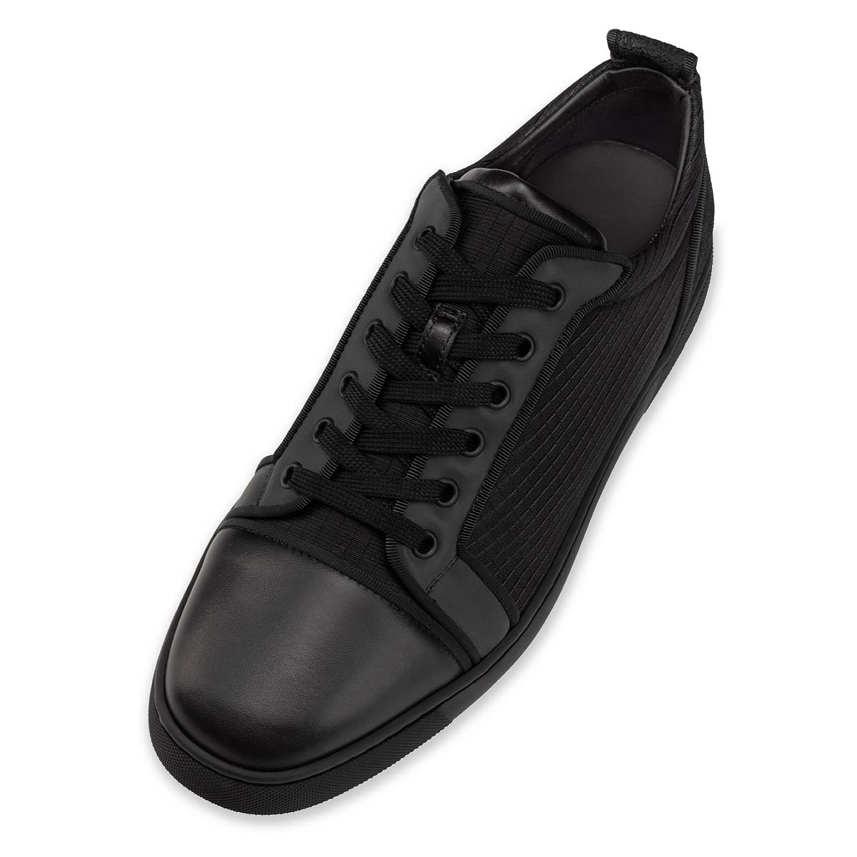 Black Men's Christian Louboutin Louis Junior Low Top Sneakers | YqOwXsBl