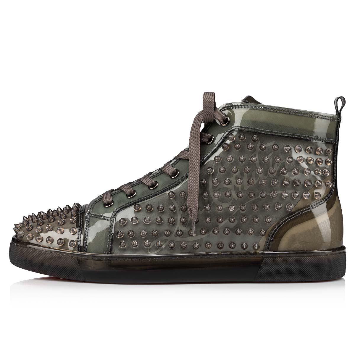 Black Men's Christian Louboutin Louix Ray High Top Sneakers | XxW4tpm9