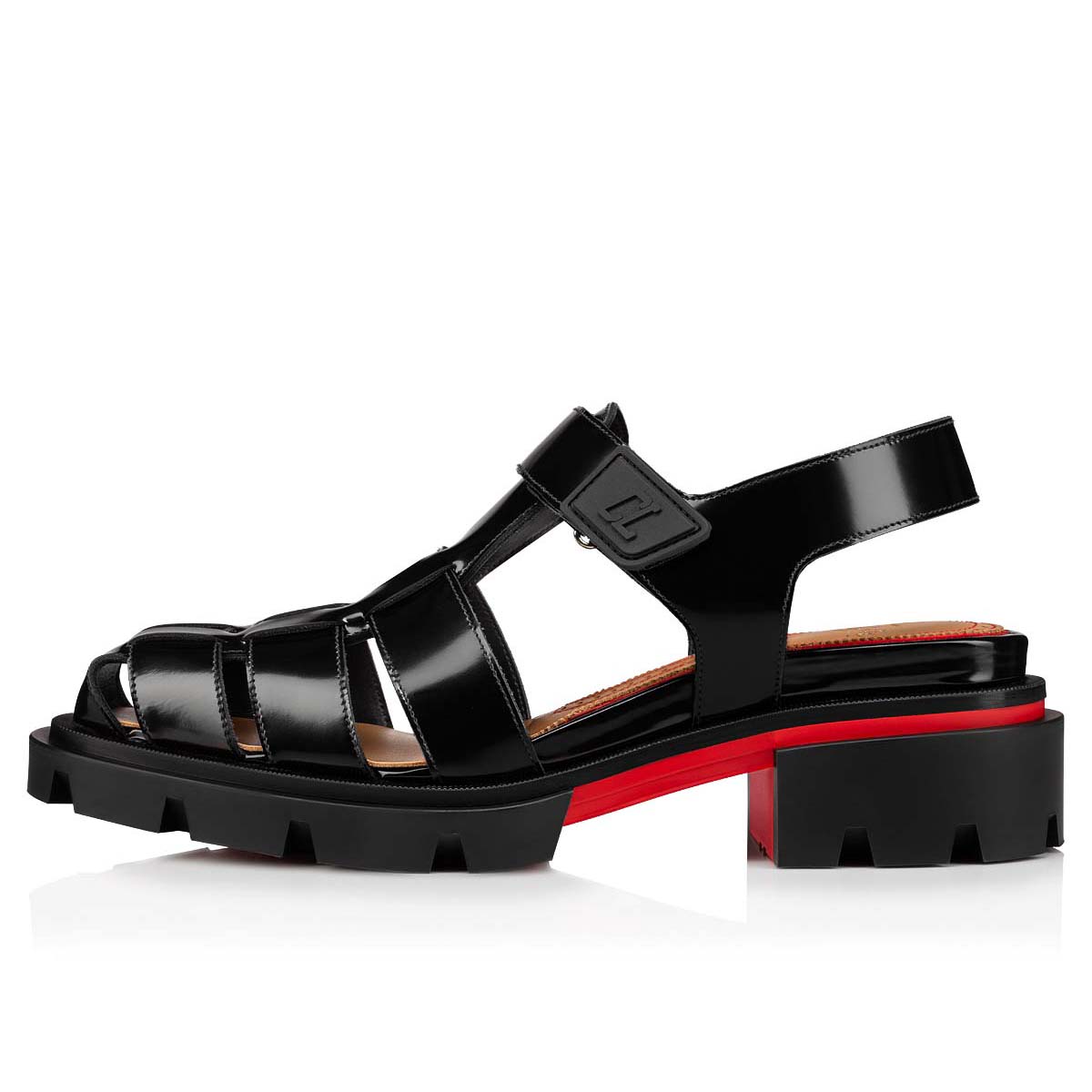 Black Men's Christian Louboutin Meduzz Sandals & Slides | 8q48bFej