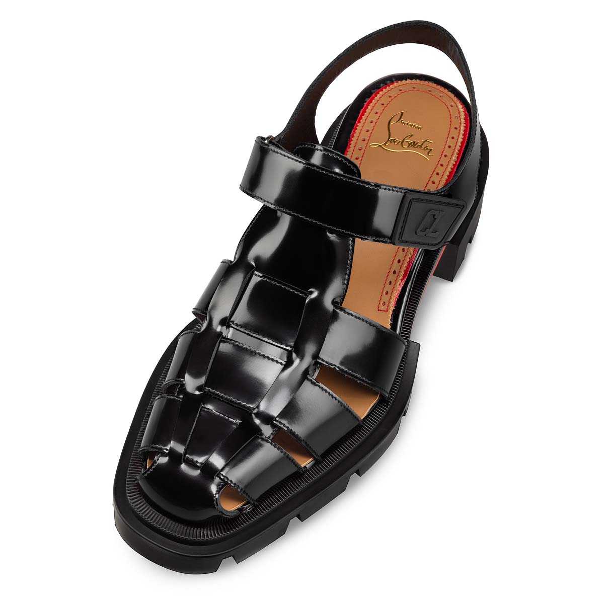 Black Men's Christian Louboutin Meduzz Sandals & Slides | 8q48bFej