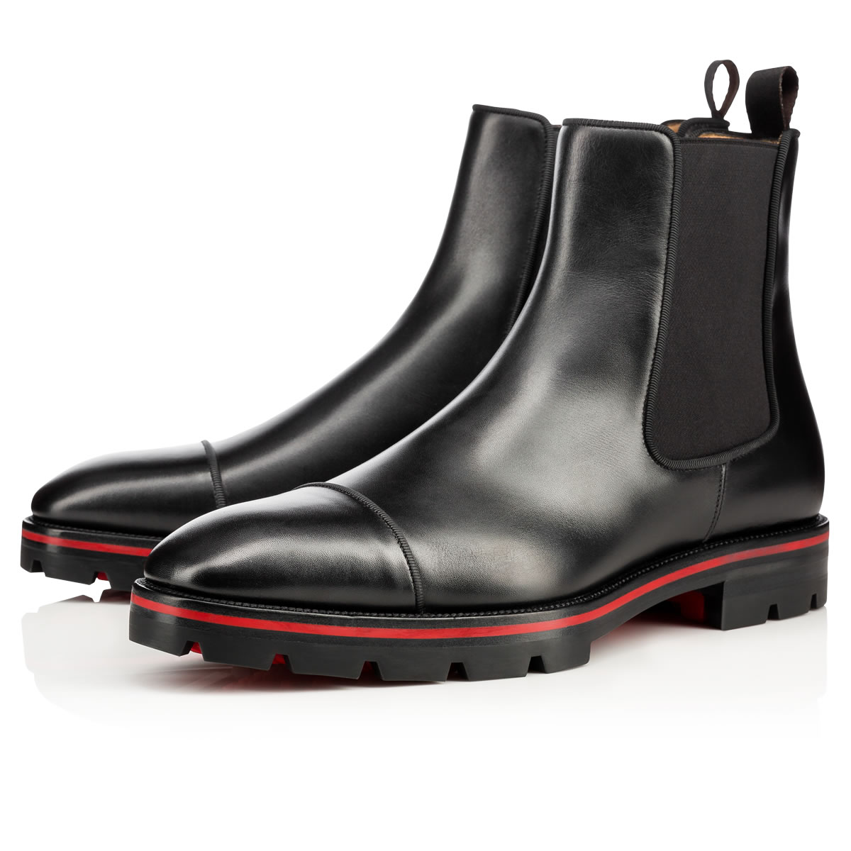 Black Men\'s Christian Louboutin Melon Ankle Boots | 2I752MST