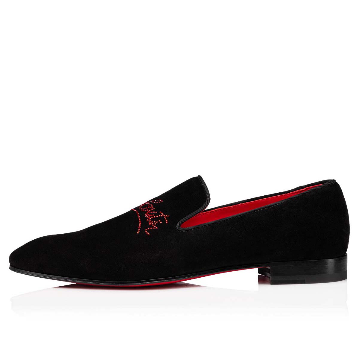 Black Men's Christian Louboutin Navy Dandelion Strass Loafers & Slip-ons | KhMEj6pP