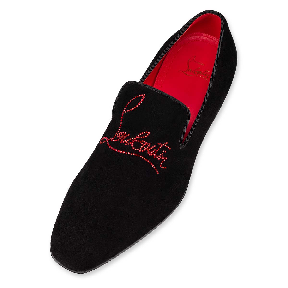 Black Men's Christian Louboutin Navy Dandelion Strass Loafers & Slip-ons | KhMEj6pP