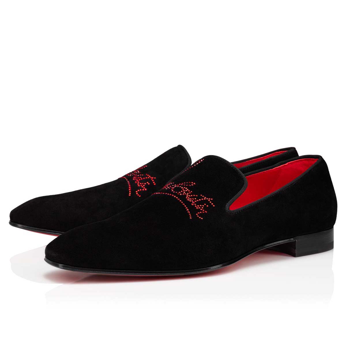 Black Men\'s Christian Louboutin Navy Dandelion Strass Loafers & Slip-ons | KhMEj6pP