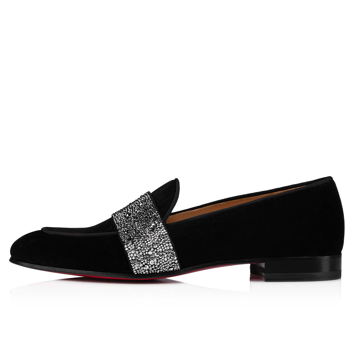 Black Men's Christian Louboutin Nit Night Strass Loafers & Slip-ons | oaa3LhpC