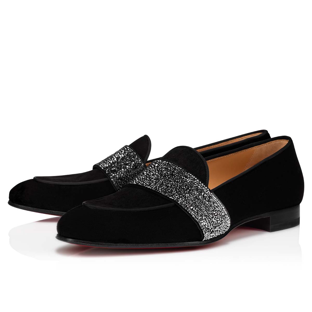 Black Men\'s Christian Louboutin Nit Night Strass Loafers & Slip-ons | oaa3LhpC