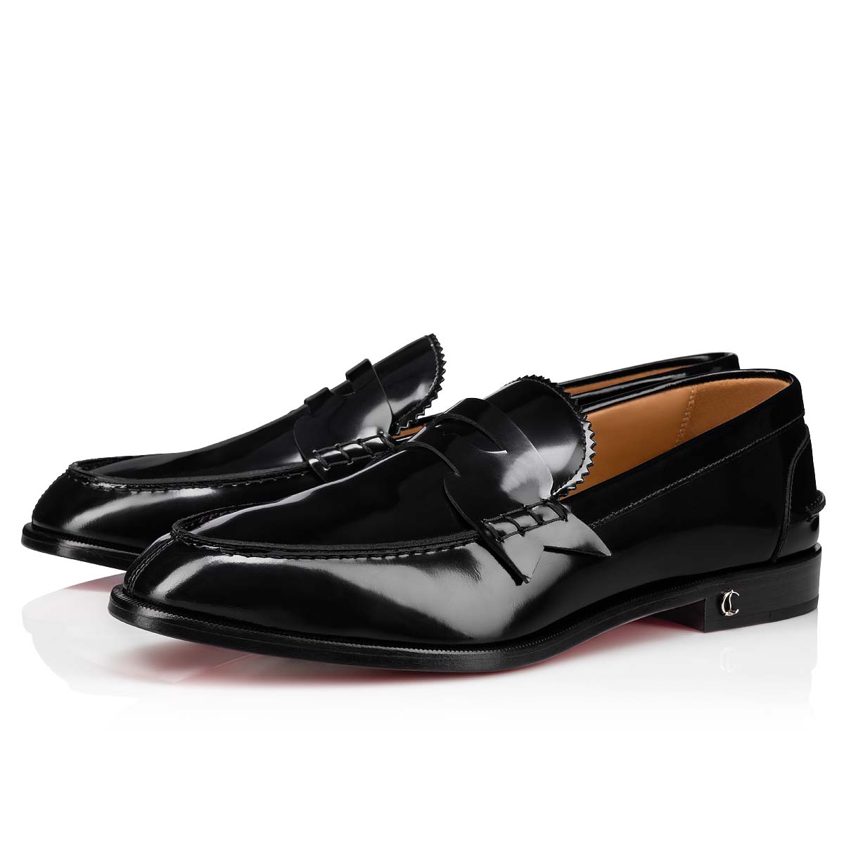 Black Men\'s Christian Louboutin No Penny Loafers & Slip-ons | NjuCzEzb