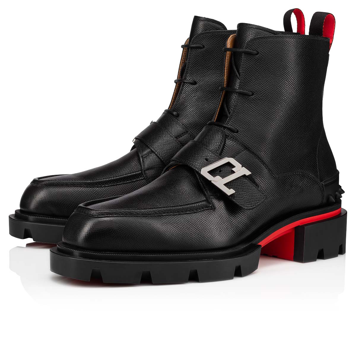 Black Men\'s Christian Louboutin Our Georges B Ankle Boots | T8BltJGV