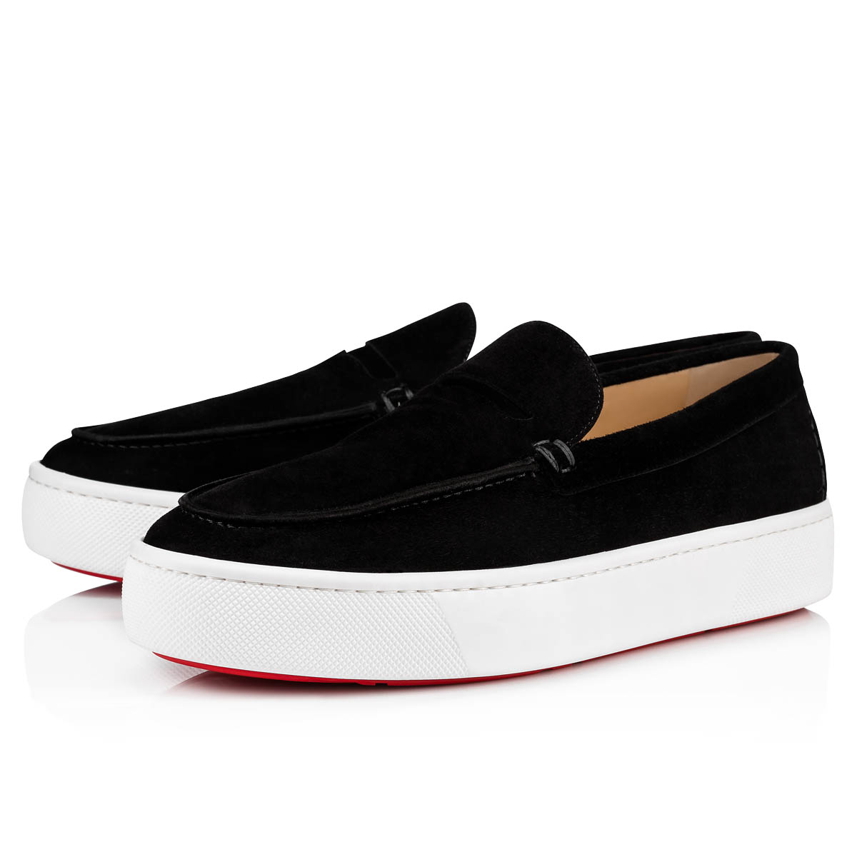 Black Men\'s Christian Louboutin Paqueboat Low Top Sneakers | qw8SWHbd