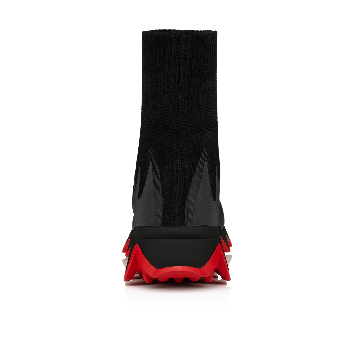 Black Men's Christian Louboutin Sharky Sock Man High Top Sneakers | X0wBdlsQ