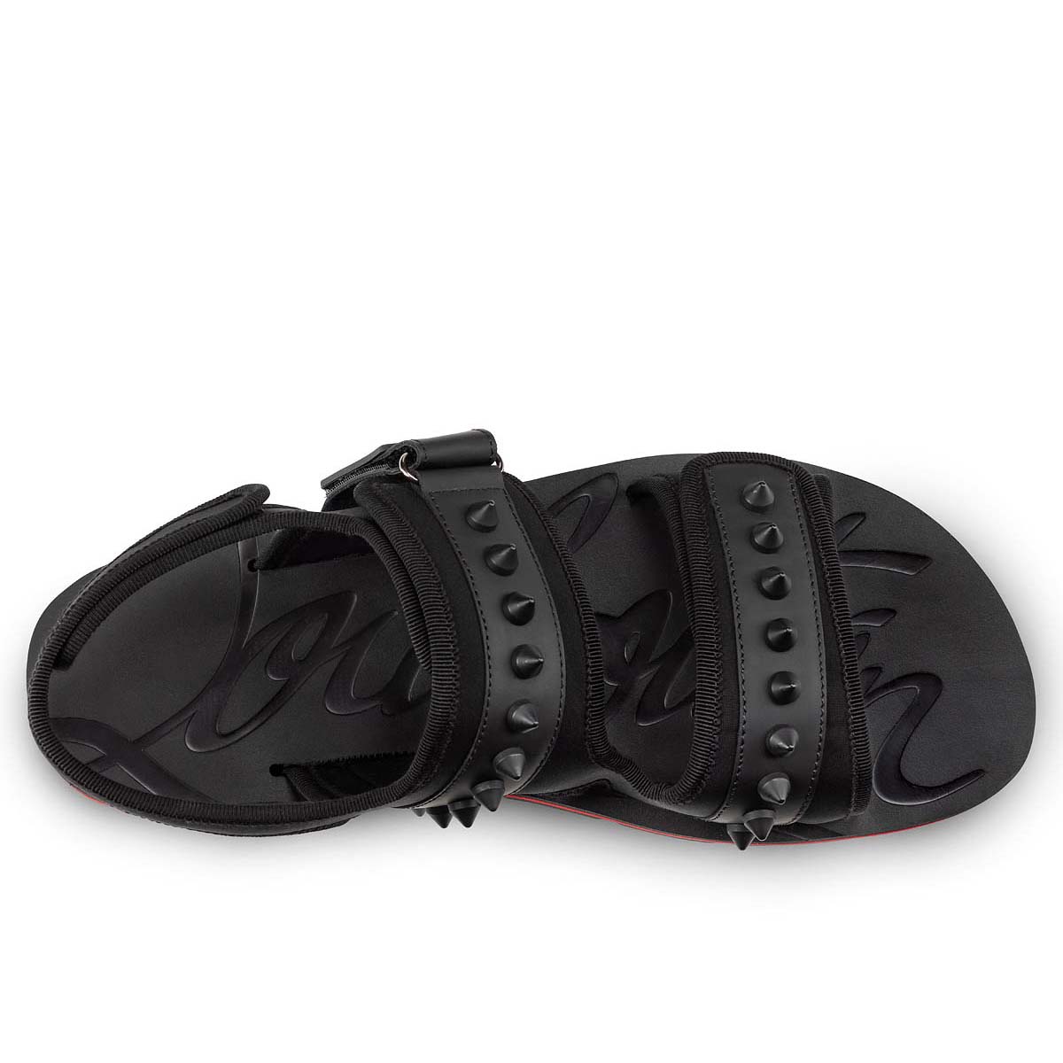 Black Men's Christian Louboutin Siwa Sandals & Slides | Yuj1hZGe