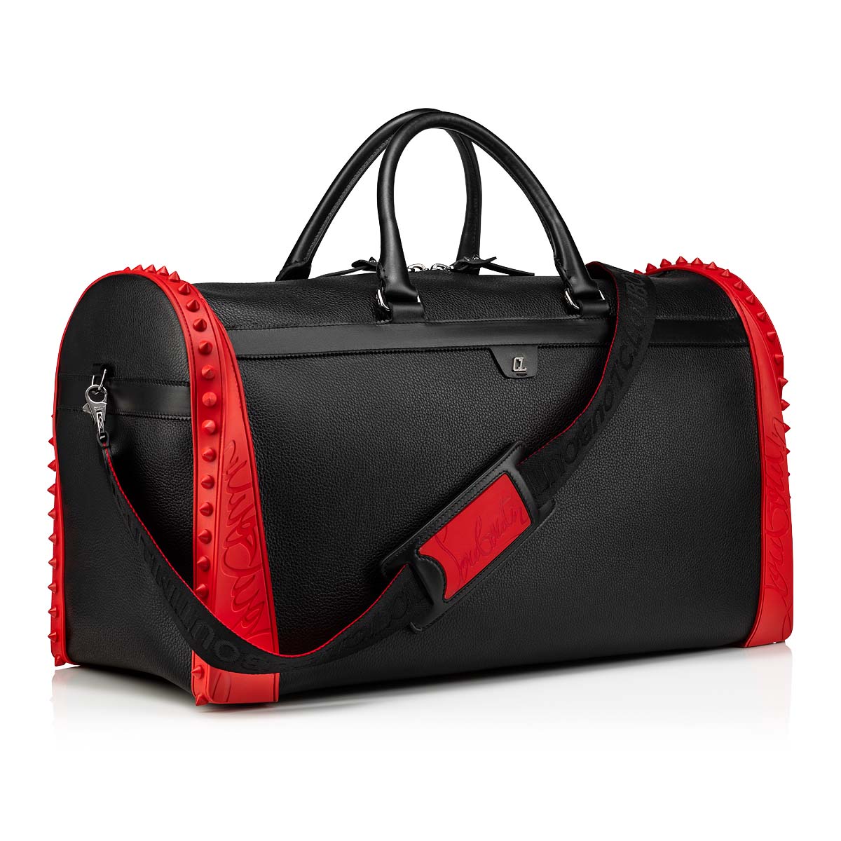 Black Men's Christian Louboutin Sneakender Travel Bags | i3KLSB5n