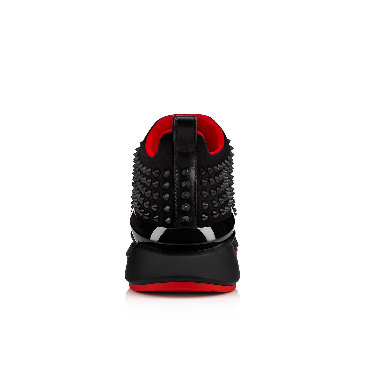 Black Men's Christian Louboutin Spike Sock Low Top Sneakers | YGgyjv9M