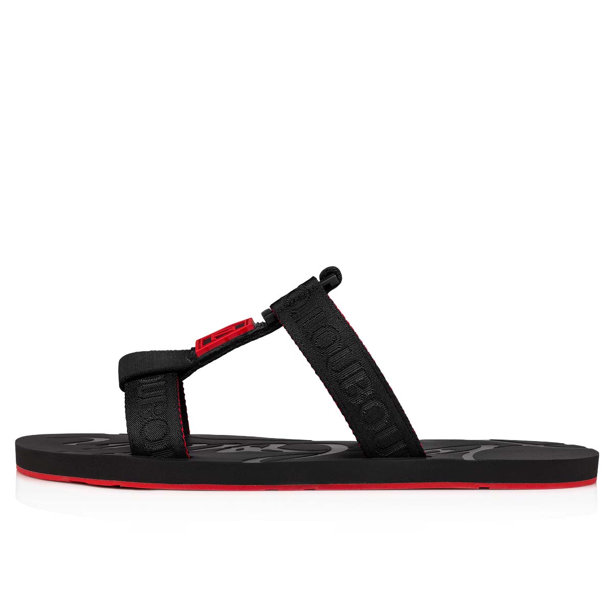 Black Men's Christian Louboutin Surf Sandals & Slides | ZpGg3TsF