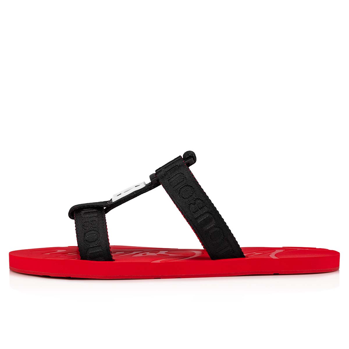 Black Men's Christian Louboutin Surf Sandals & Slides | t6gM5njW