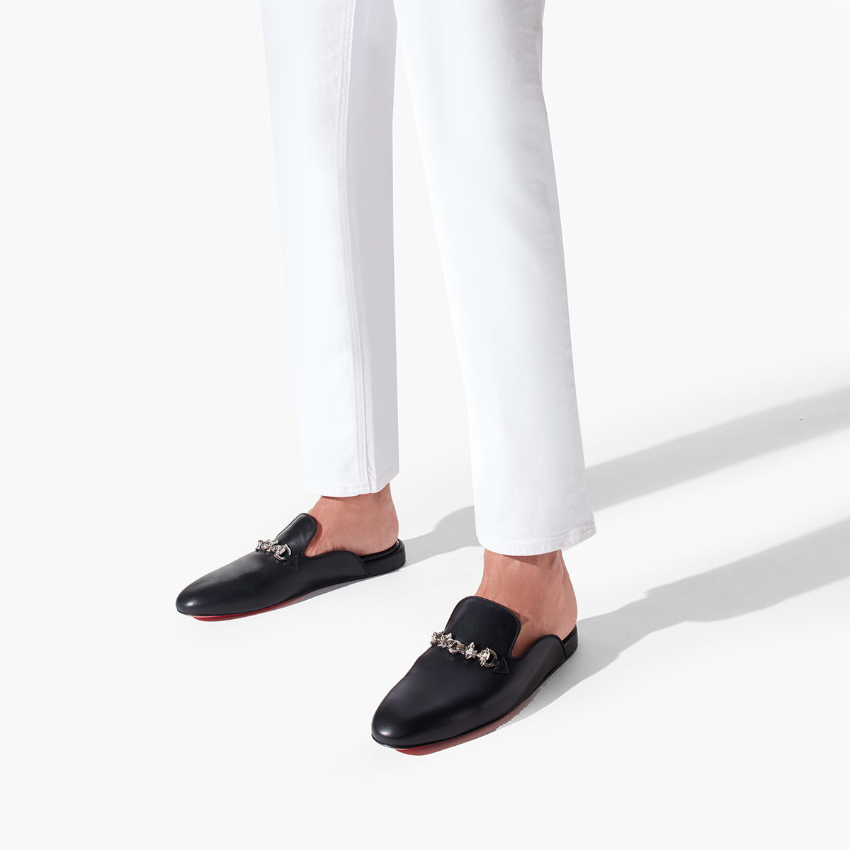 Black / Silver Men's Christian Louboutin Coolito Swing Loafers & Slip-ons | ZeIat0XG