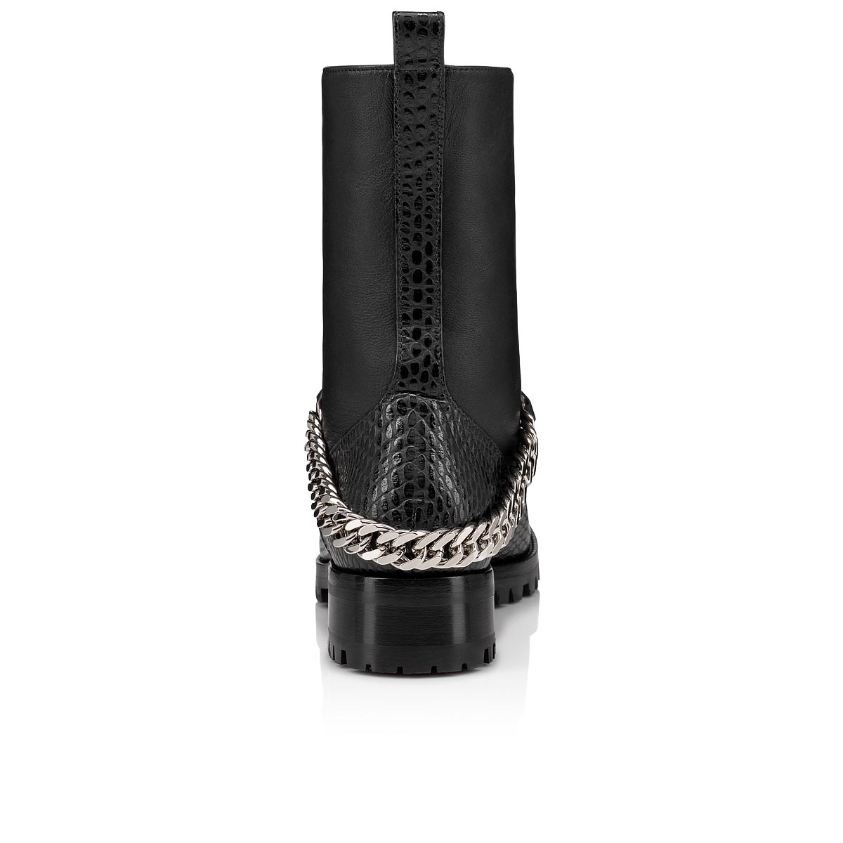 Black / Silver Women's Christian Louboutin Horse Guarda Ankle Boots | 3QYaJzFe