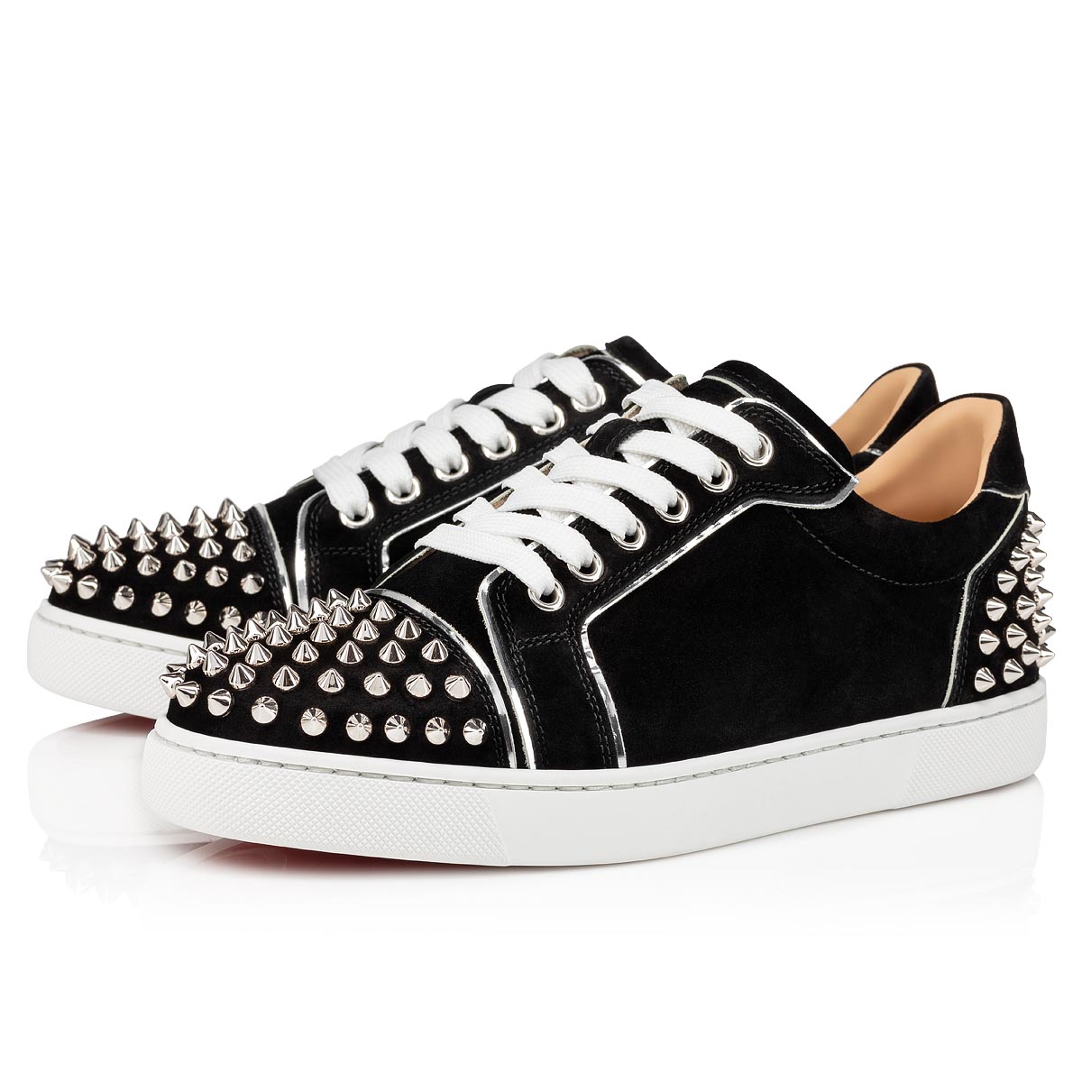 Black / Silver Women\'s Christian Louboutin Vieira 2 Sneakers | 8TP155R5