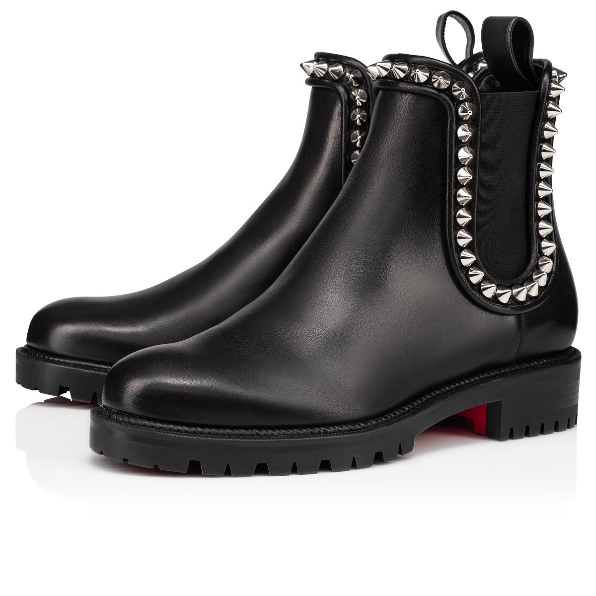 Black / Silver Women\'s Christian Louboutin Capahutta Ankle Boots | 8ZSb6PbH