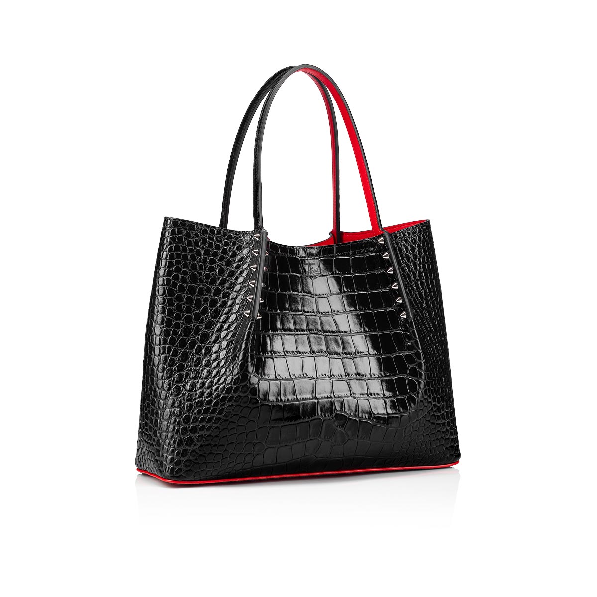 Black Women's Christian Louboutin Cabarock Small Totes | H9M0l7TM