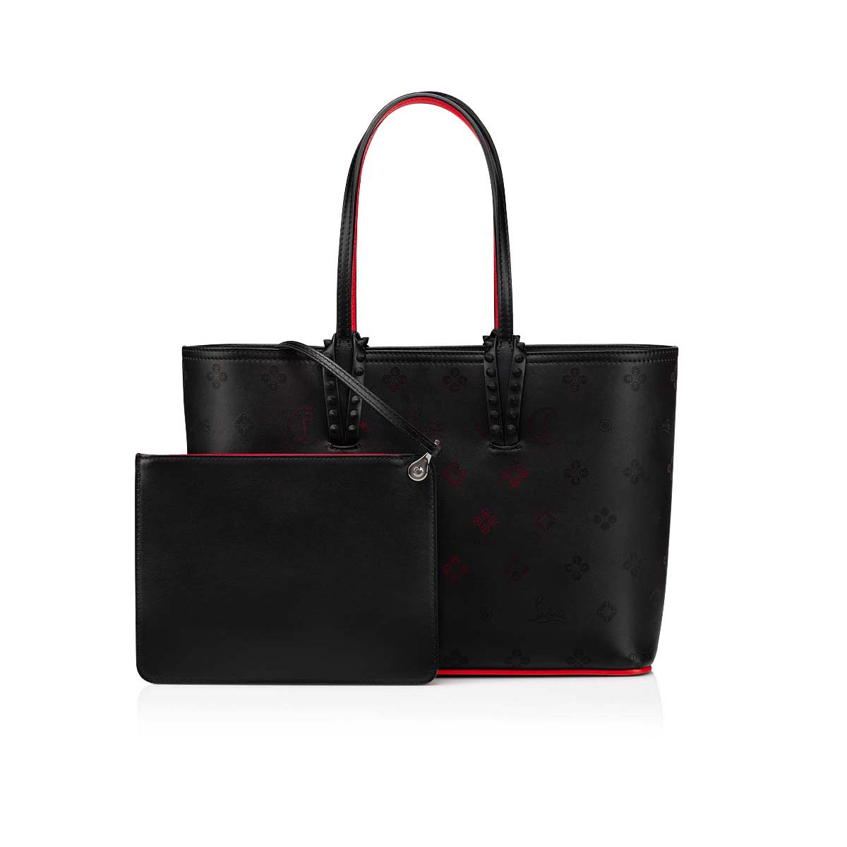 Black Women's Christian Louboutin Cabata Small Totes | 4RAq0gyI