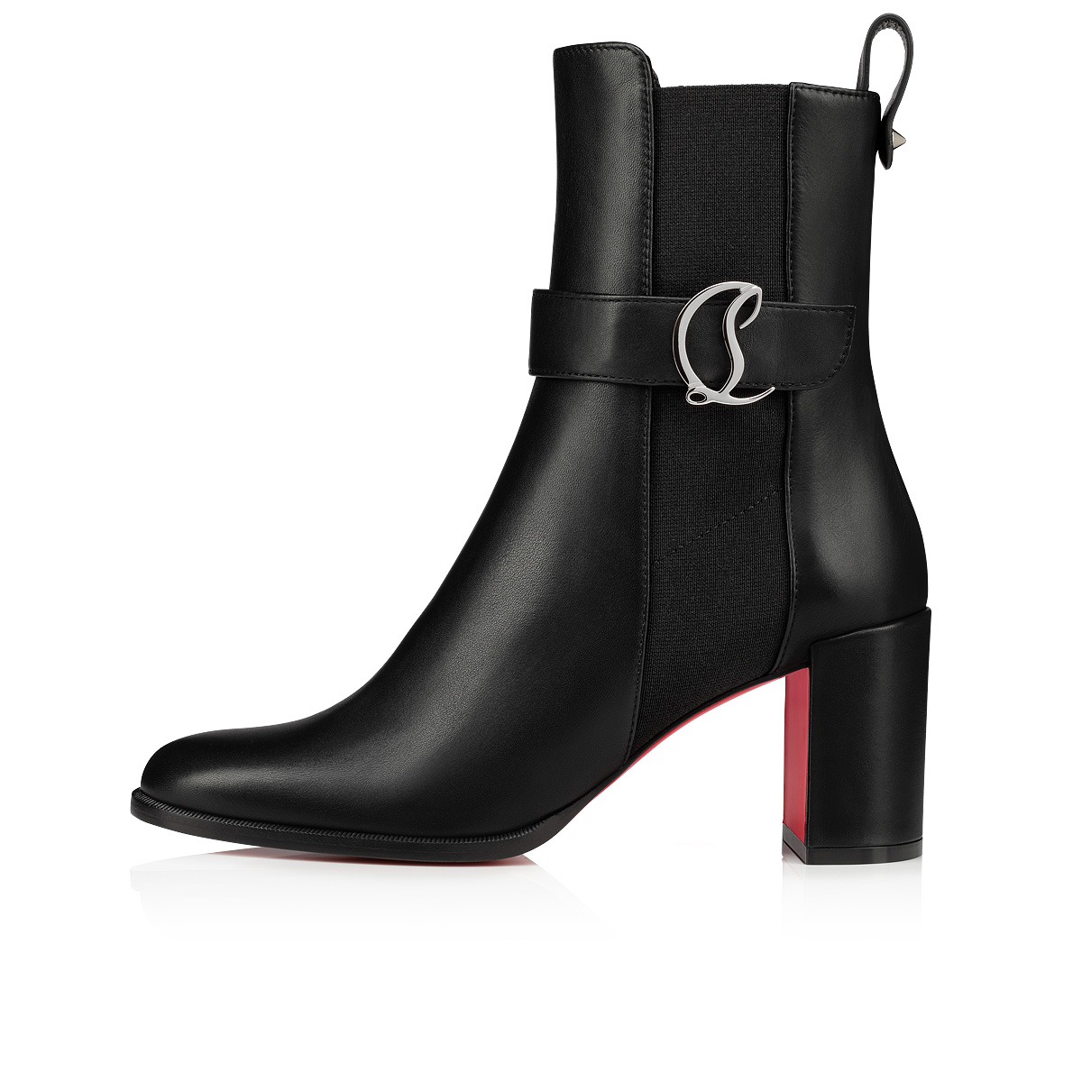 Black Women's Christian Louboutin Cl Chelsea Booty Ankle Boots | OmVyIAU9