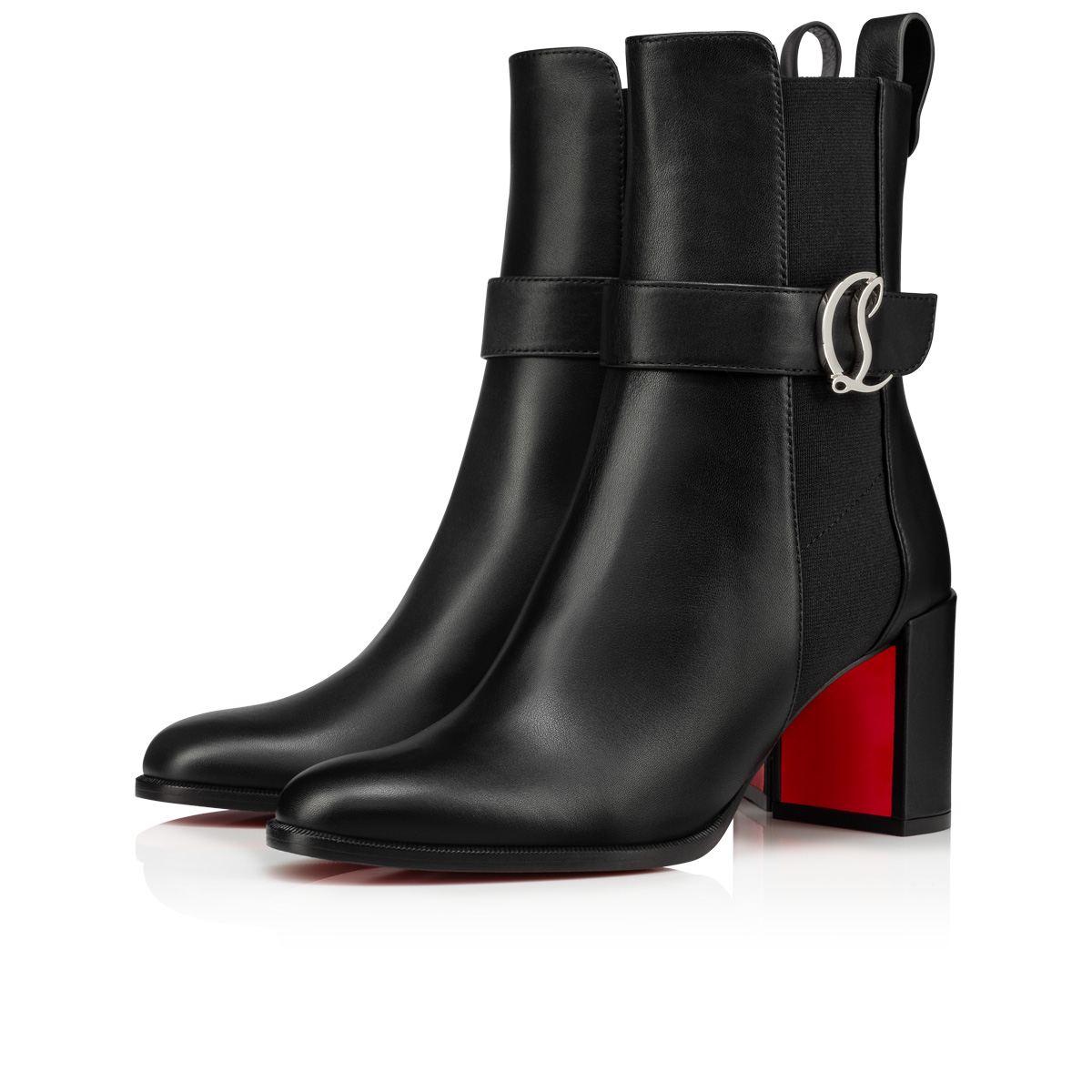 Black Women\'s Christian Louboutin Cl Chelsea Booty Ankle Boots | OmVyIAU9