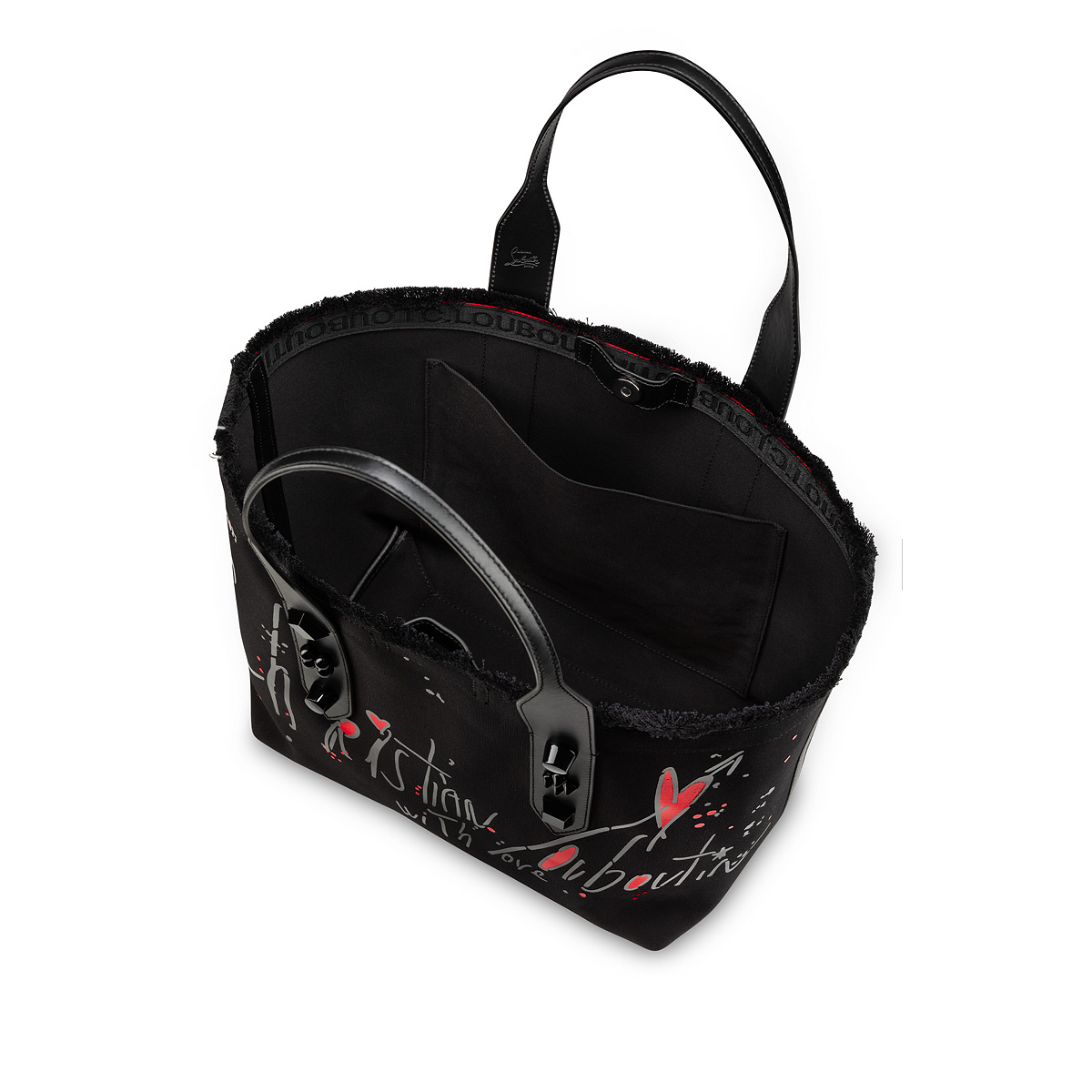 Black Women's Christian Louboutin Frangibus Medium Totes | vT7N2ydS