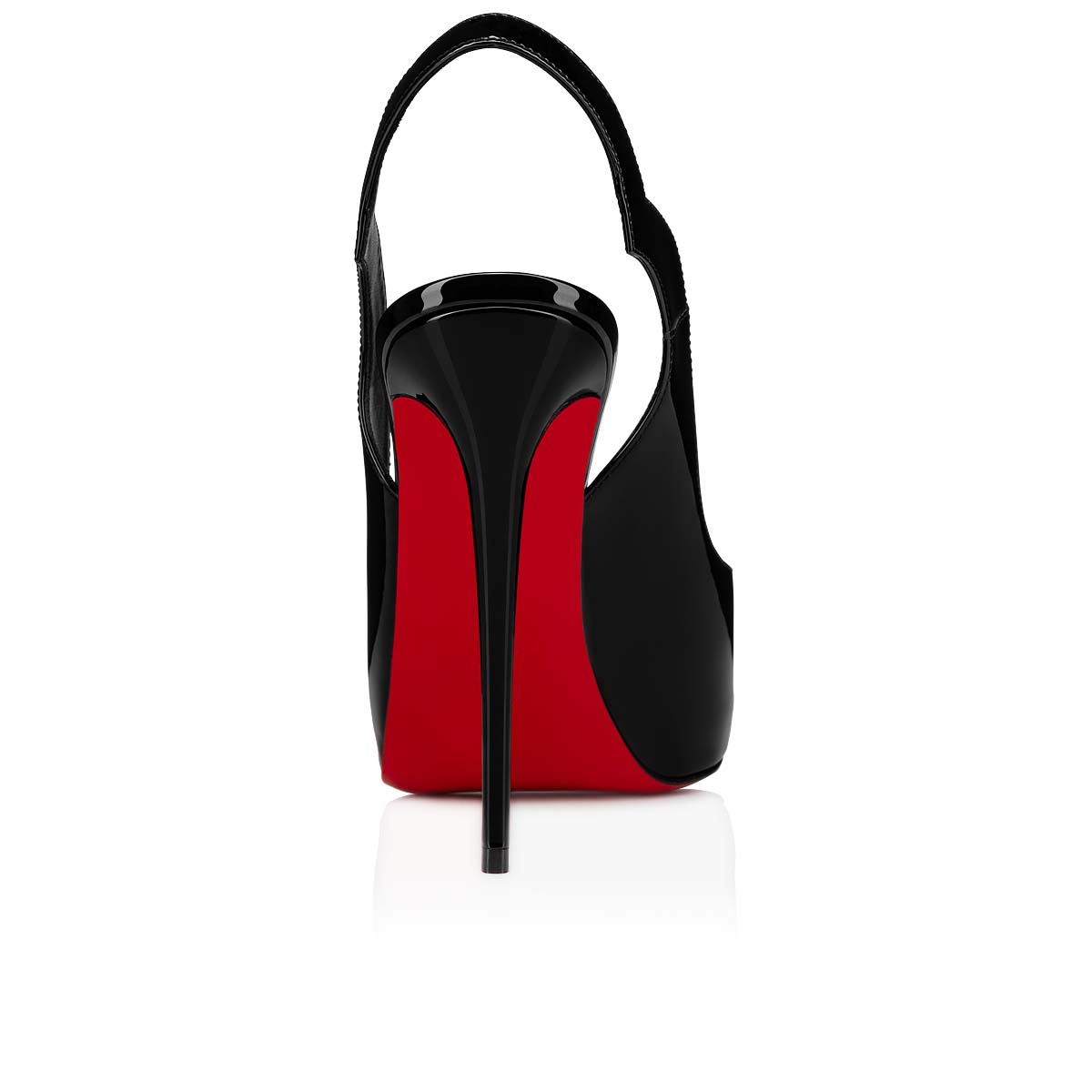 Black Women's Christian Louboutin Hot Chick Sling Alta Platforms | jsbqQpTc