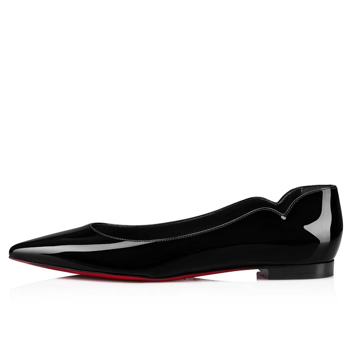 Black Women's Christian Louboutin Hot Chickita Flats | qTZ43xZc