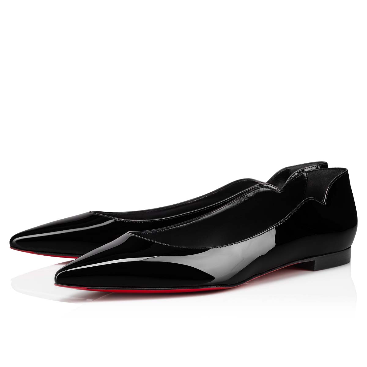 Black Women\'s Christian Louboutin Hot Chickita Flats | qTZ43xZc