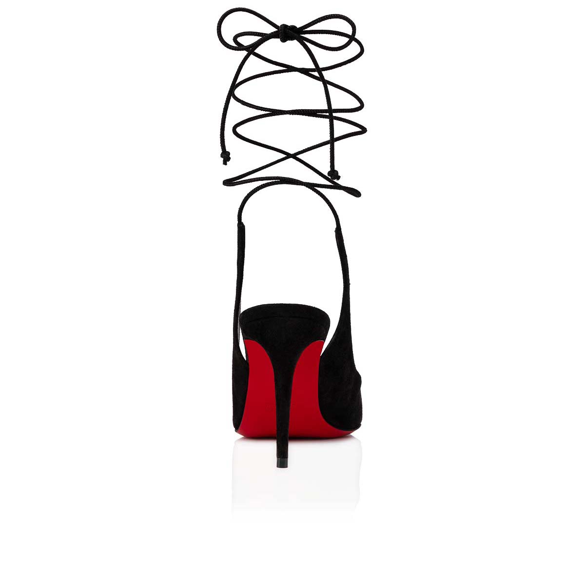 Black Women's Christian Louboutin Lace Up Kate Heels | z8ZpkFxj