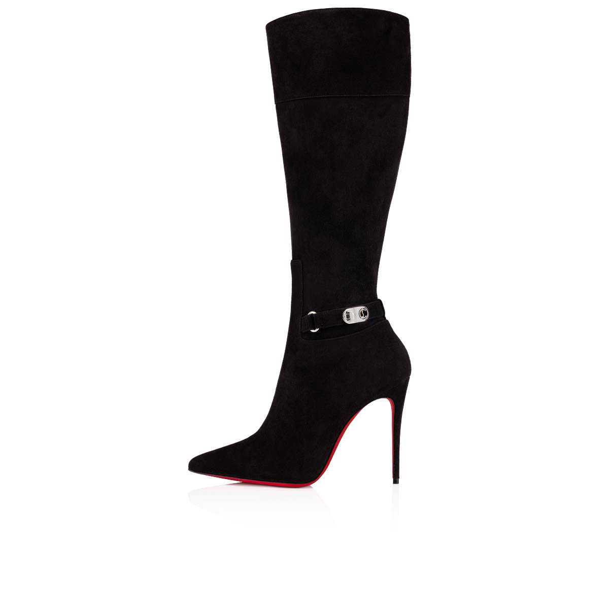 Black Women's Christian Louboutin Lock Kate Botta Tall Boots | HqHcwr1f