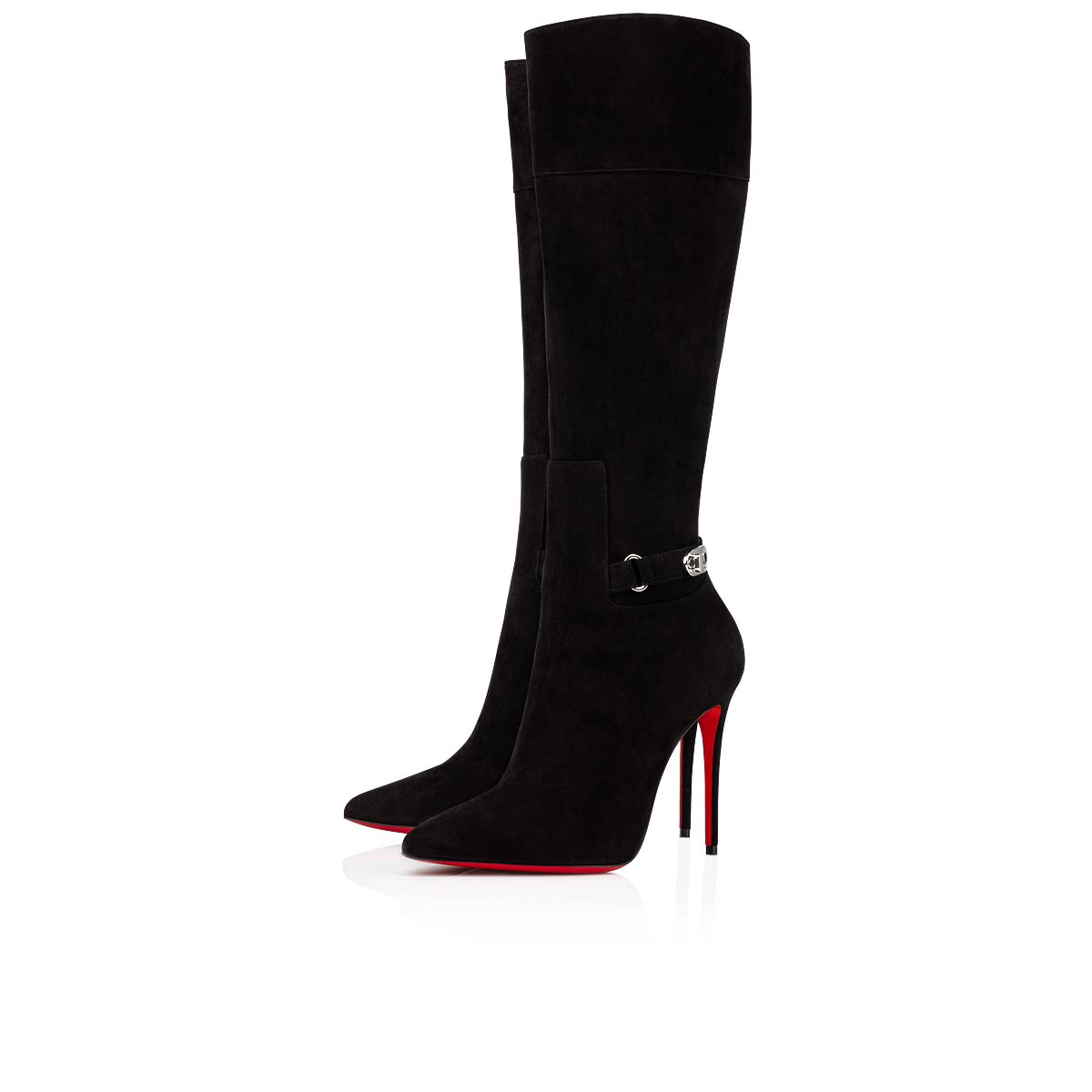 Black Women\'s Christian Louboutin Lock Kate Botta Tall Boots | HqHcwr1f