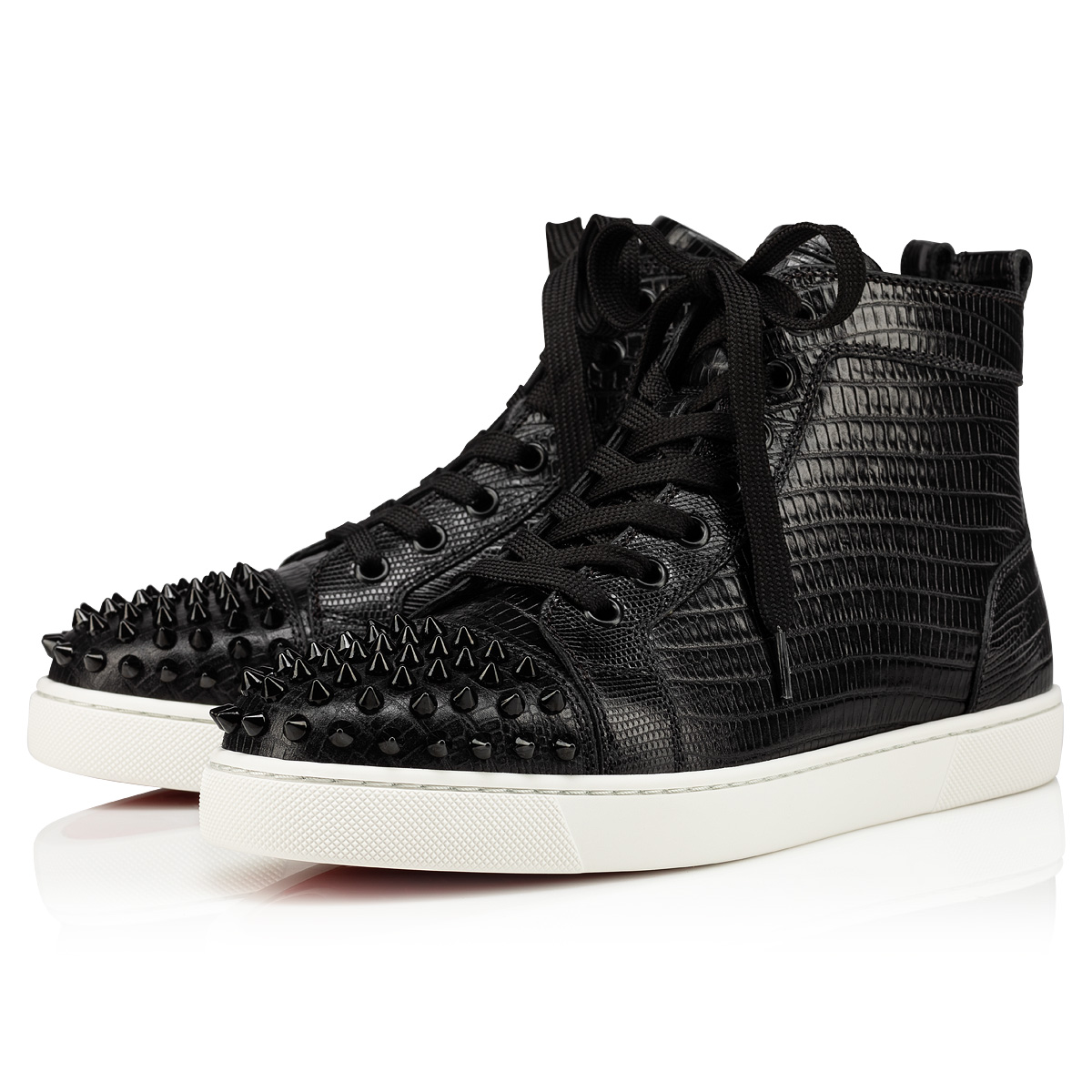 Black Women\'s Christian Louboutin Lou Spikes Sneakers | AwJawPF6