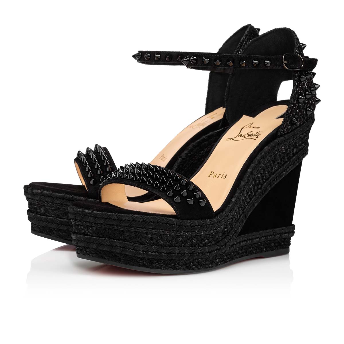 Black Women\'s Christian Louboutin Madmonica Espadrilles | EH3GVQAp