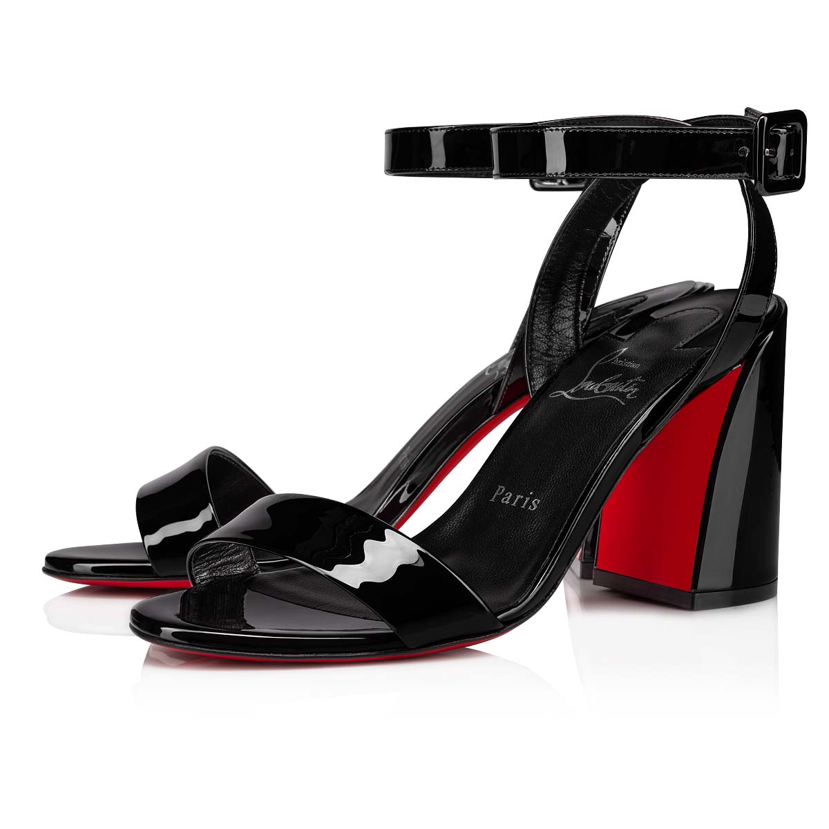 Black Women\'s Christian Louboutin Miss Sabina Sandals & Slides | JTViNELJ