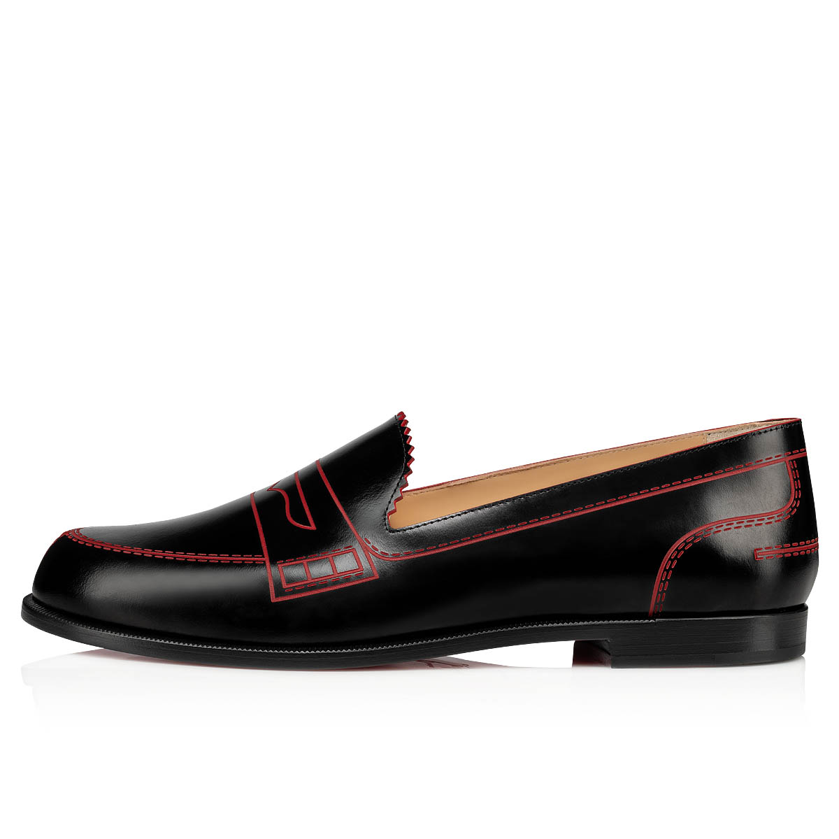 Black Women's Christian Louboutin Mocalaureat Flats | 3dCIBJr1