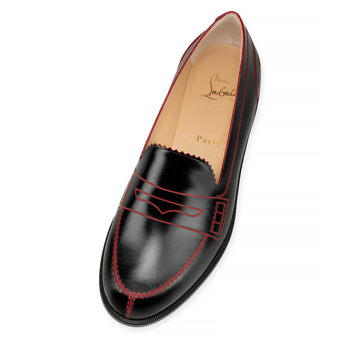 Black Women's Christian Louboutin Mocalaureat Flats | 3dCIBJr1