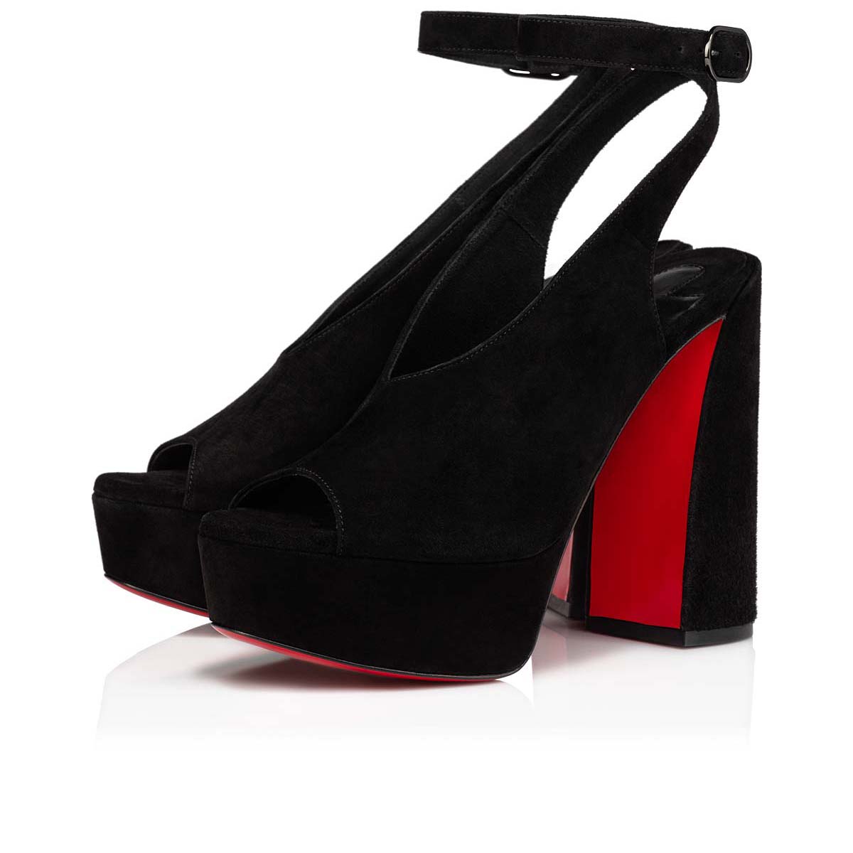 Black Women\'s Christian Louboutin Movida Irina Platforms | b66shrgP