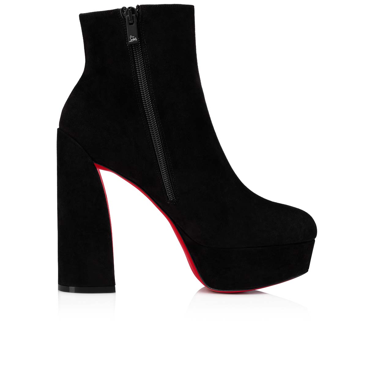 Black Women's Christian Louboutin Movida Booty Ankle Boots | uPSNFuno