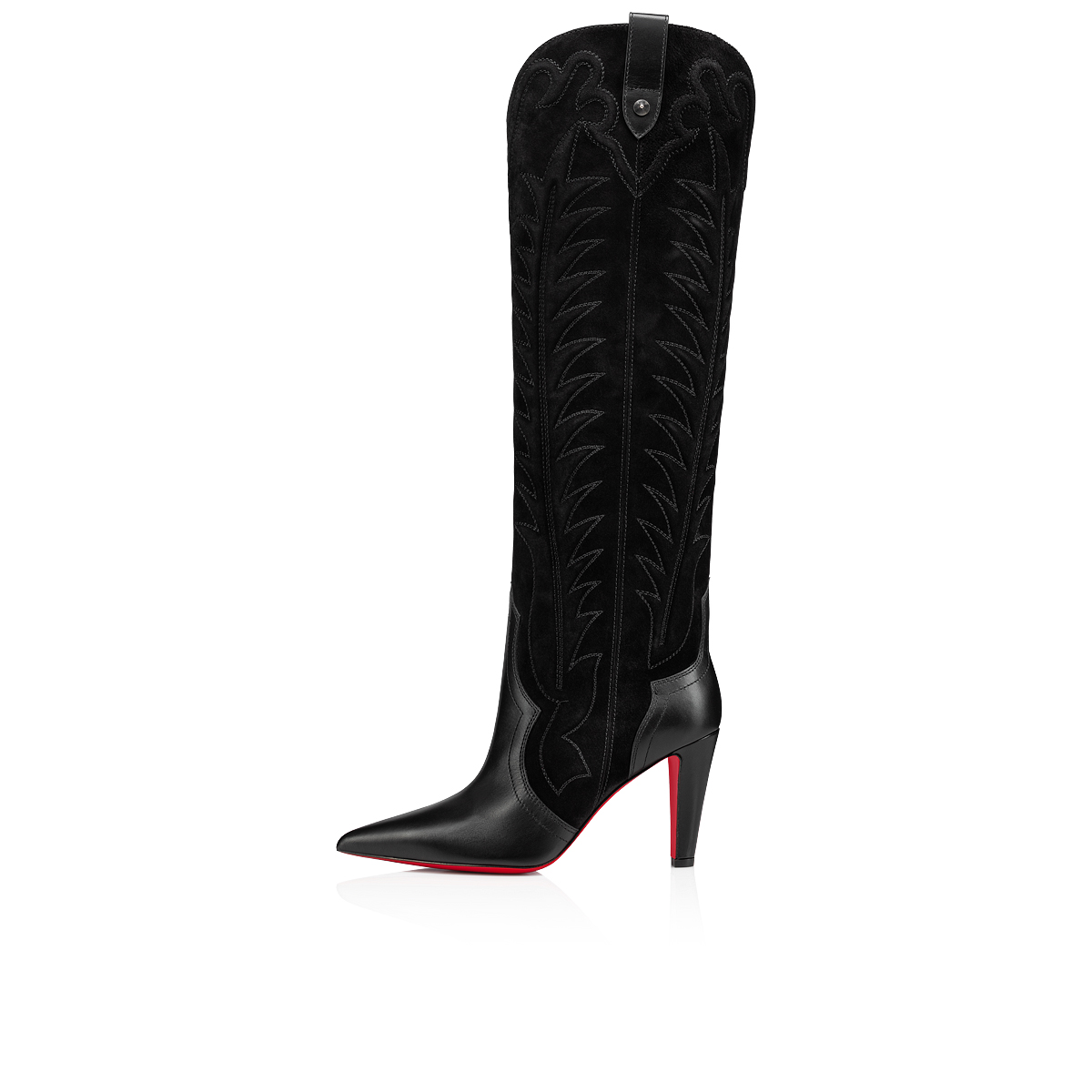 Black Women's Christian Louboutin Santia Botta Tall Boots | aS60stkK