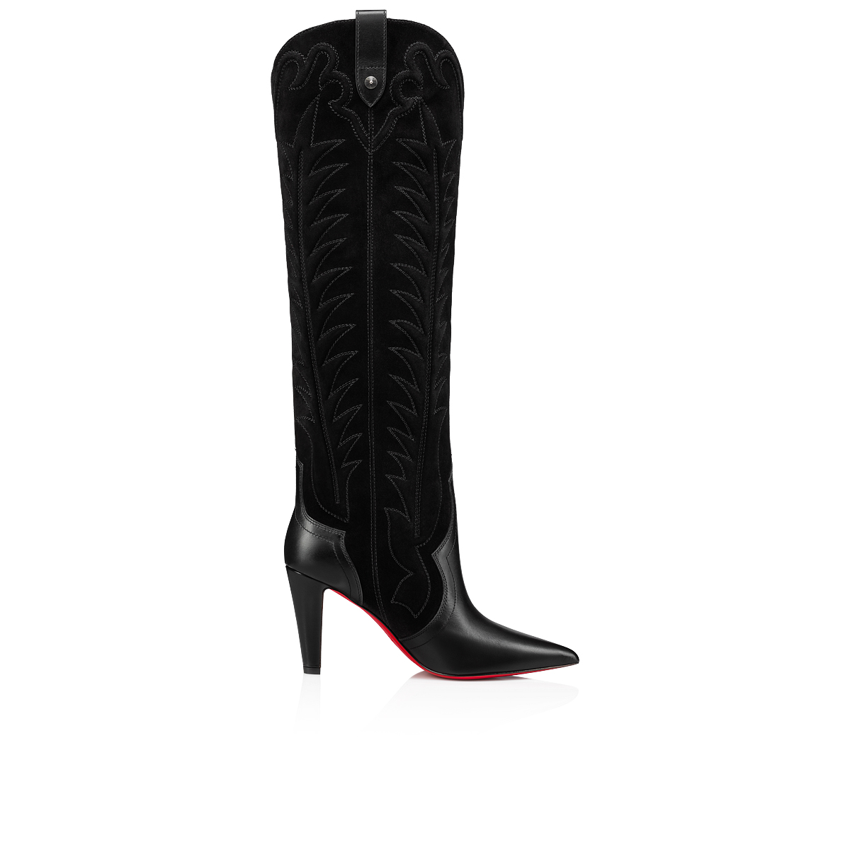 Black Women's Christian Louboutin Santia Botta Tall Boots | aS60stkK