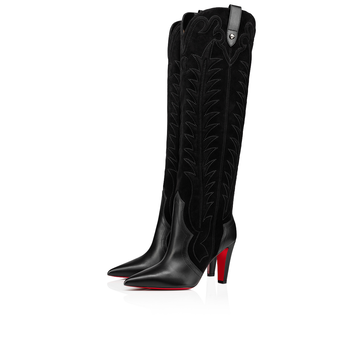 Black Women\'s Christian Louboutin Santia Botta Tall Boots | aS60stkK